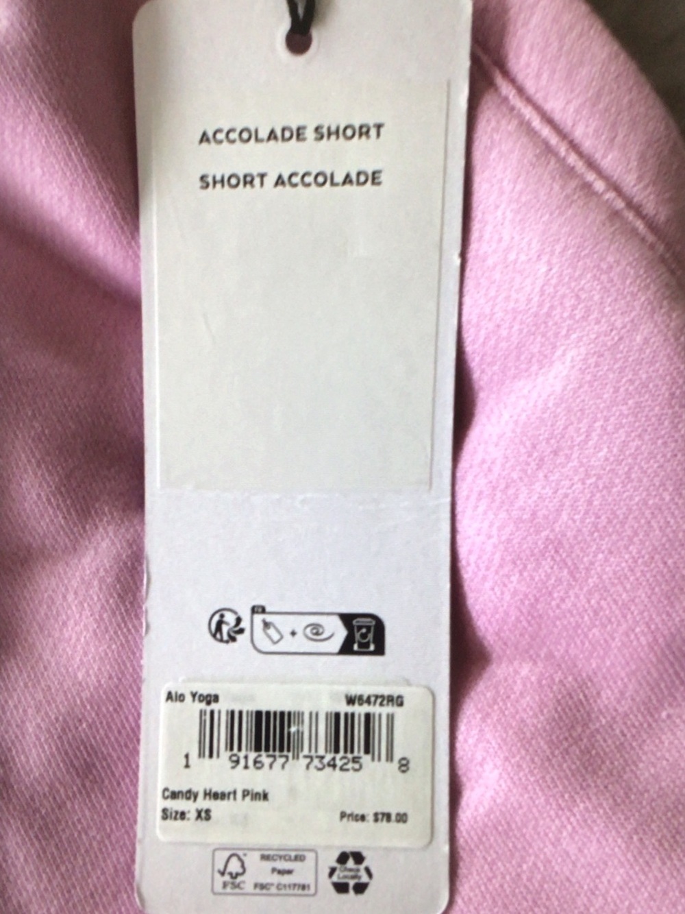 ALO Yoga Set Pastel Lilac Cropped Crew Sweatshirt With Short - Picture 7 of 7